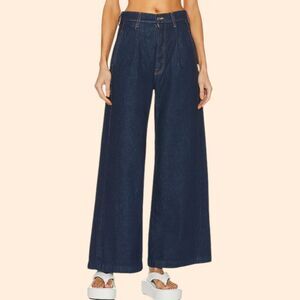 MOTHER Dark Blue Flare & Wide Leg Jeans